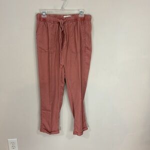 Cynthia Rowley 100% Lyocell Peach Cropped Pants Size Medium